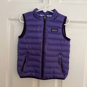 Patagonia down vest, size 3T